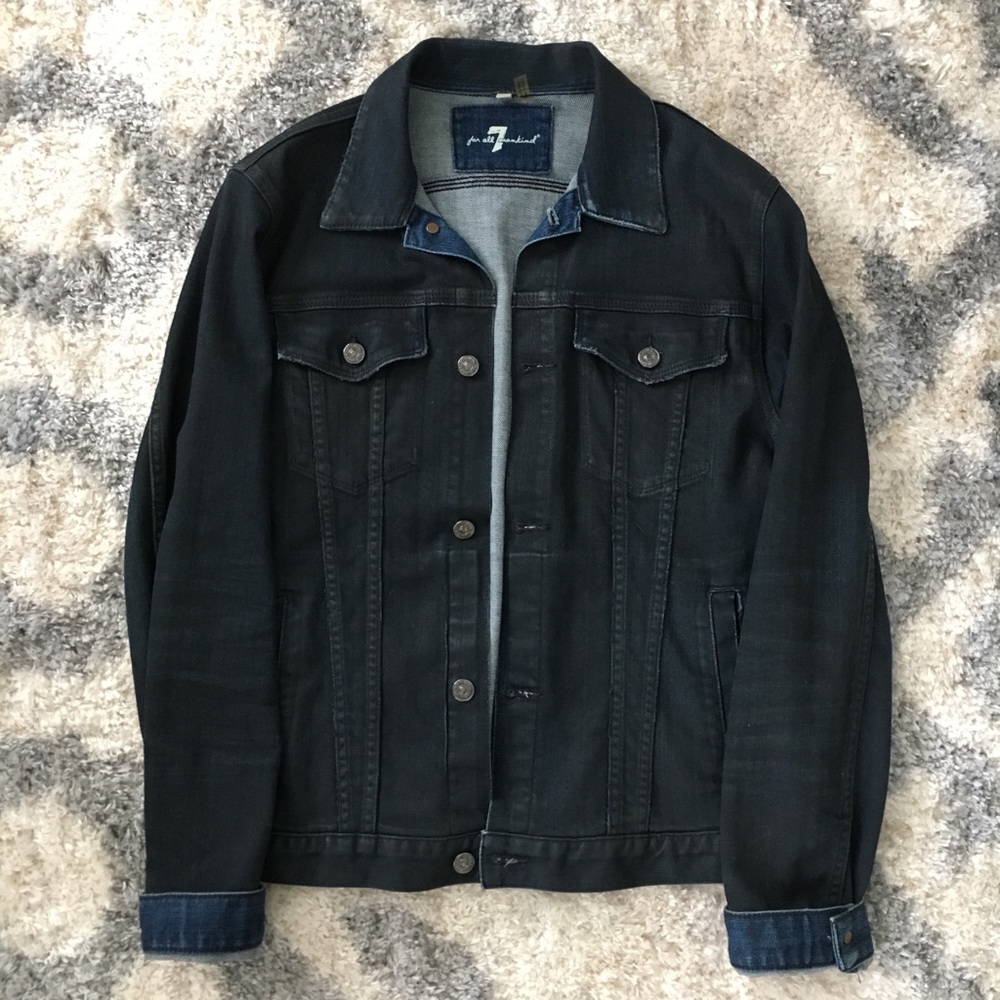 7 For All Mankind Dark Denim Jacket